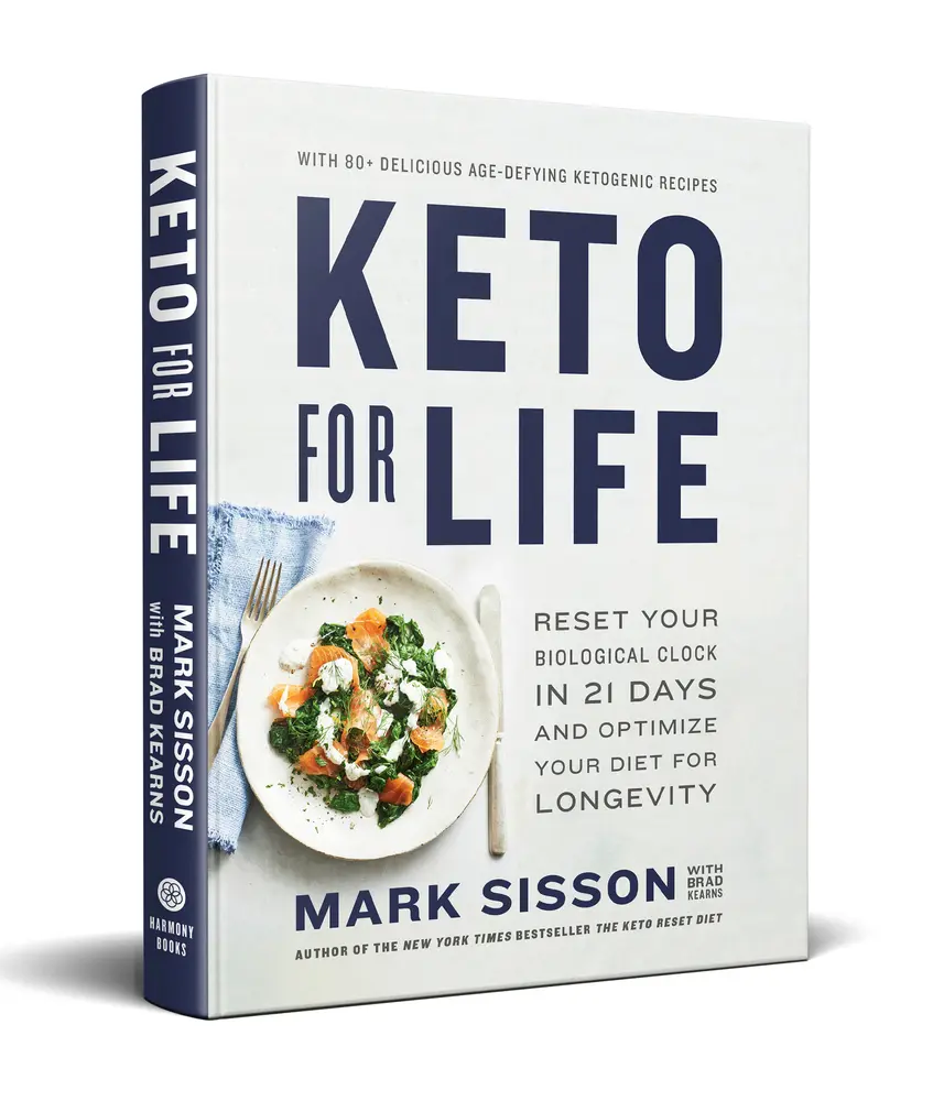 USED Book - Keto for Life: Reset Your Biological Clock in 21 Days and Optimize Your Diet for Longevity by Sisson, Mark (Hardcover) - english