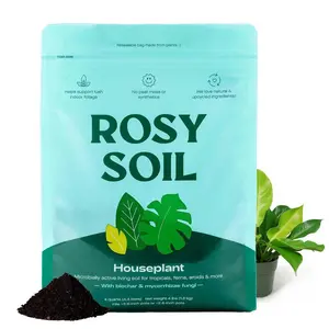 Organic 4 qt. Living Soil Houseplant Potting Mix for Tropicals, Ferns and More (1-Pack)