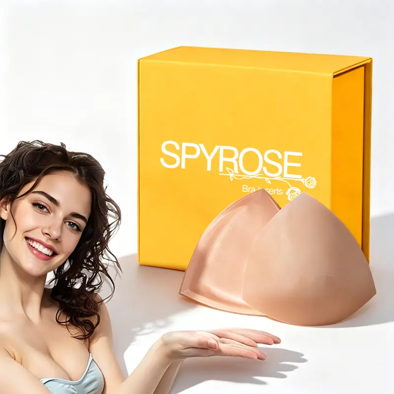 SPYROSE invisible original bare muscle texture ultra-thin self-adhesive latex patch - no trace concealer under clothes, reusable self-adhesive latex patch, seam free padded breast patch, suitable for dresses, bikinis, tops and strapless underwear