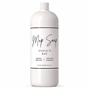 Monaco Bay Mop Soap – Highly Scented Mop Soap, Luxury Floor Cleaner with Low Suds, No Residue, for All Mop Types, Made in USA, 32 Oz
