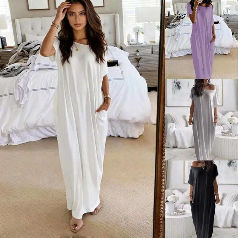 chinese dress ladies JaoXer Small Women's Short-sleeved Nightdress - Horses Print Loose Night  Dress for Summer main image 0