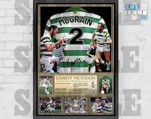 Celtic FC Legend Danny McGrain Football Poster