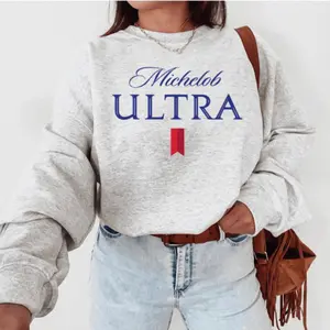 Michelob Ultra Sweatshirt Classic Michelob Ultra Logo Beer Womenswear Fit sally costume tana