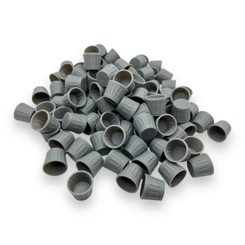 Trash Can Ink Caps - 100 Piece Medium Size Disposable Tattoo Ink Cups for Professional Artists