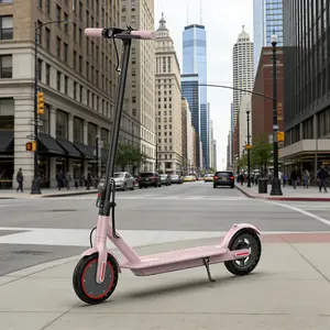 Electric Scooter,8.5" Tires,350W Motor,Up to 19MPH Max Speed,Portable Electric Scooter with Light, Suitable for Female Girls,Halloween Gifts
