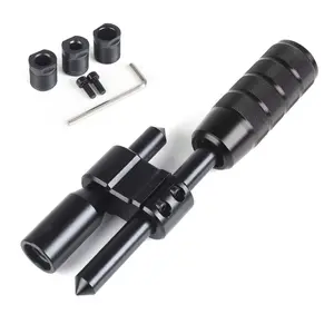 Car Aluminum H Type Shift Knob Extension Adjustable Extender Gear Shifter With Knob Shift Head
