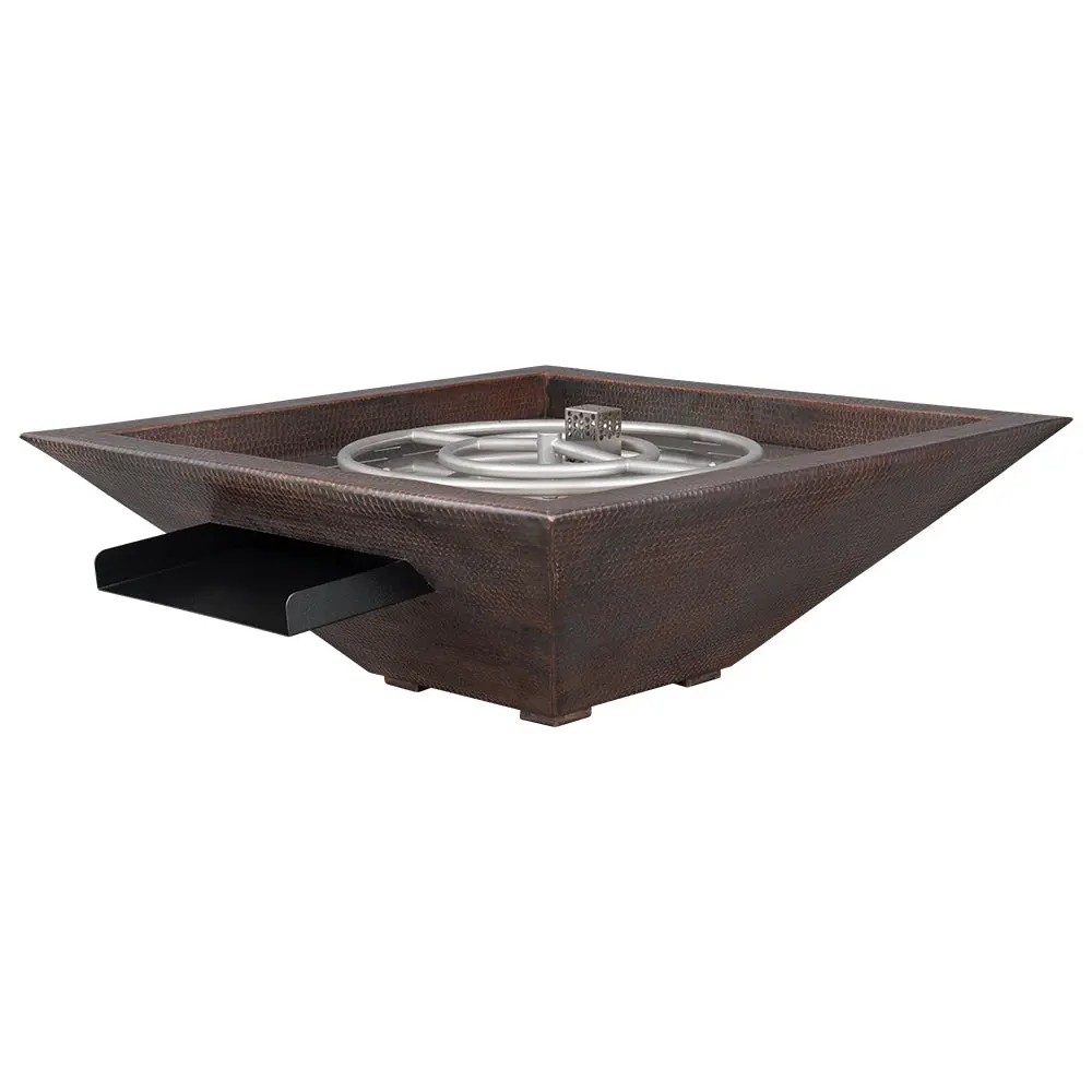 32" Copper Aura Fire and Water Bowl