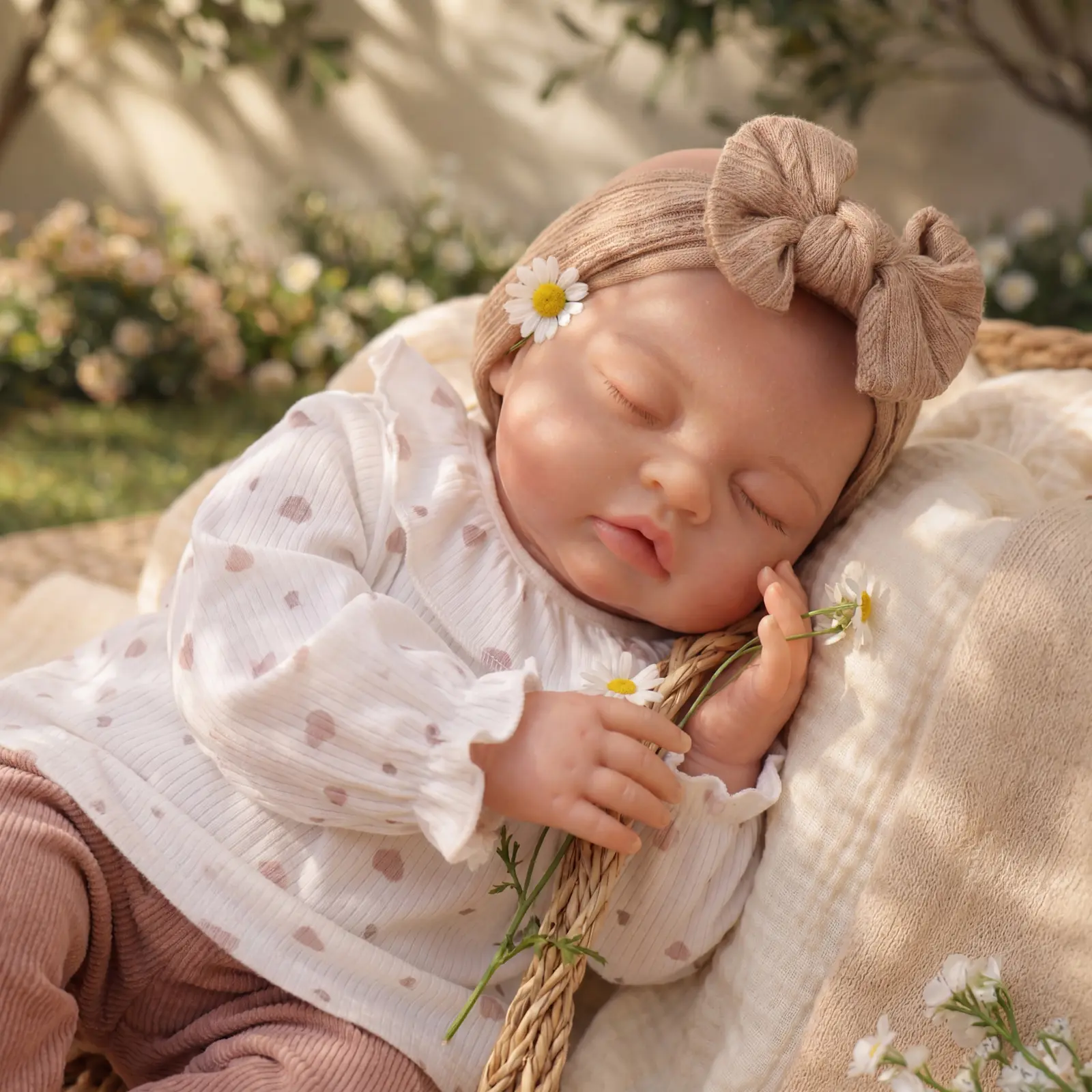 #Summervibes#DealsForYouDays BABESIDE Lifelike Reborn Baby Dolls 17Inch Fabric Body & Vinyl Limbs Real Life Baby Dolls with Toy Accessories for Kids Age 3+ Perfect Gifts for Mother's Day Valentine's Day Children's Day & Christmas