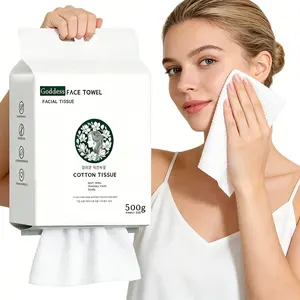 Extra Large Pack-Disposable Face Towels - Extra Thick&Large Facial Towels Cleansing Dry Wipes Absorbent Suspendable&Pull-out,Reusable, Soft, Comfort Skincare