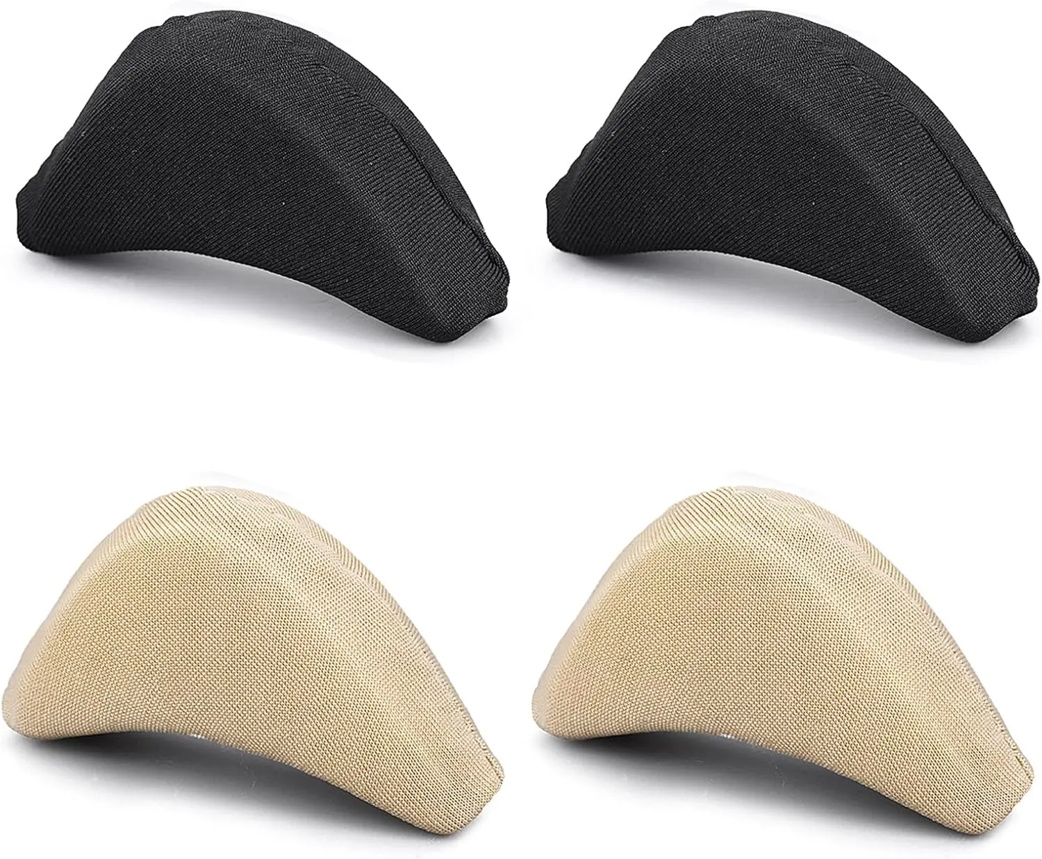 2 Pairs Soft Sponge Adjustable Shoe Filler， Big Toe Plug Foot Brace Shoe Pads Unisex Shoe Too Big Inserts for High Heel Women Reusable Make Big Shoes Fit