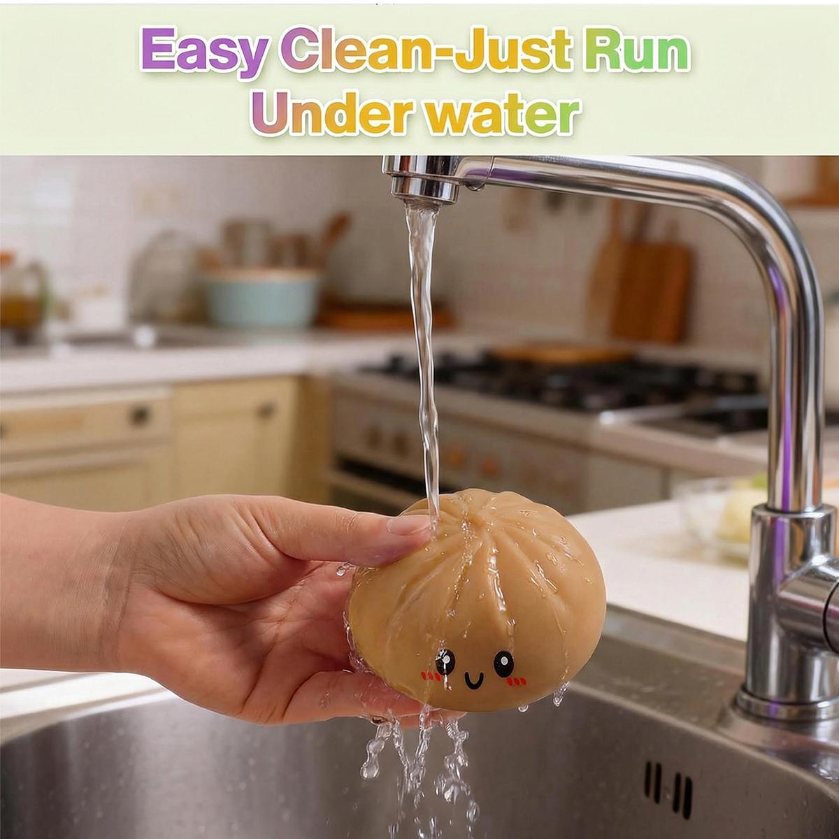 Soft Dumpling-shaped toy  Soft stress-relieving toy  Suitable for children and adults as an anxiety relief product  Elastic toy  Gift suitable for boys and girls  Gift for teenagers (in various colors)