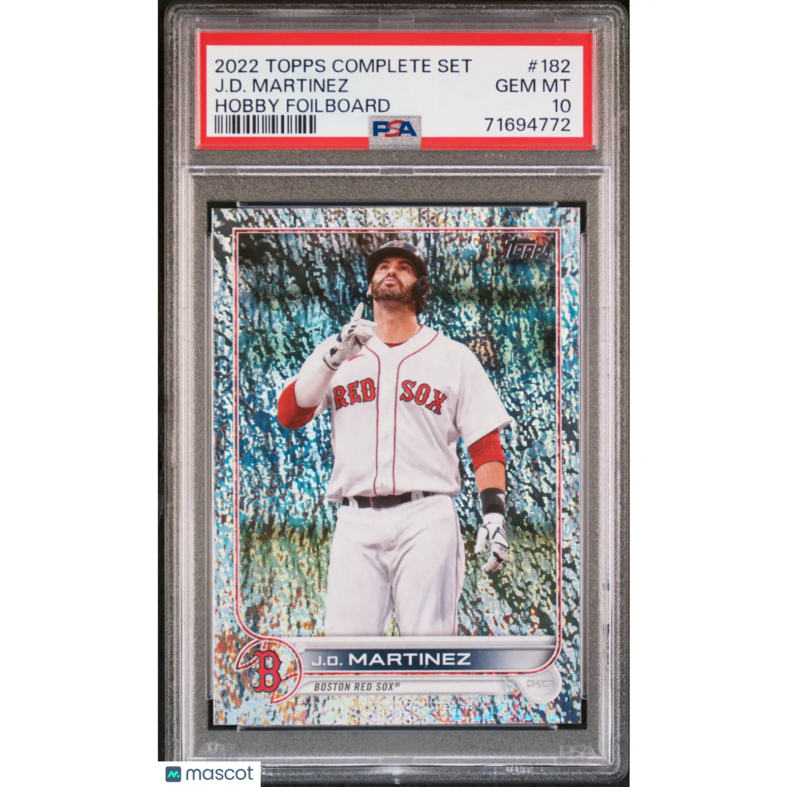 J.D. Martinez PSA 2022 Topps Complete Set Baseball #182 10 71694772