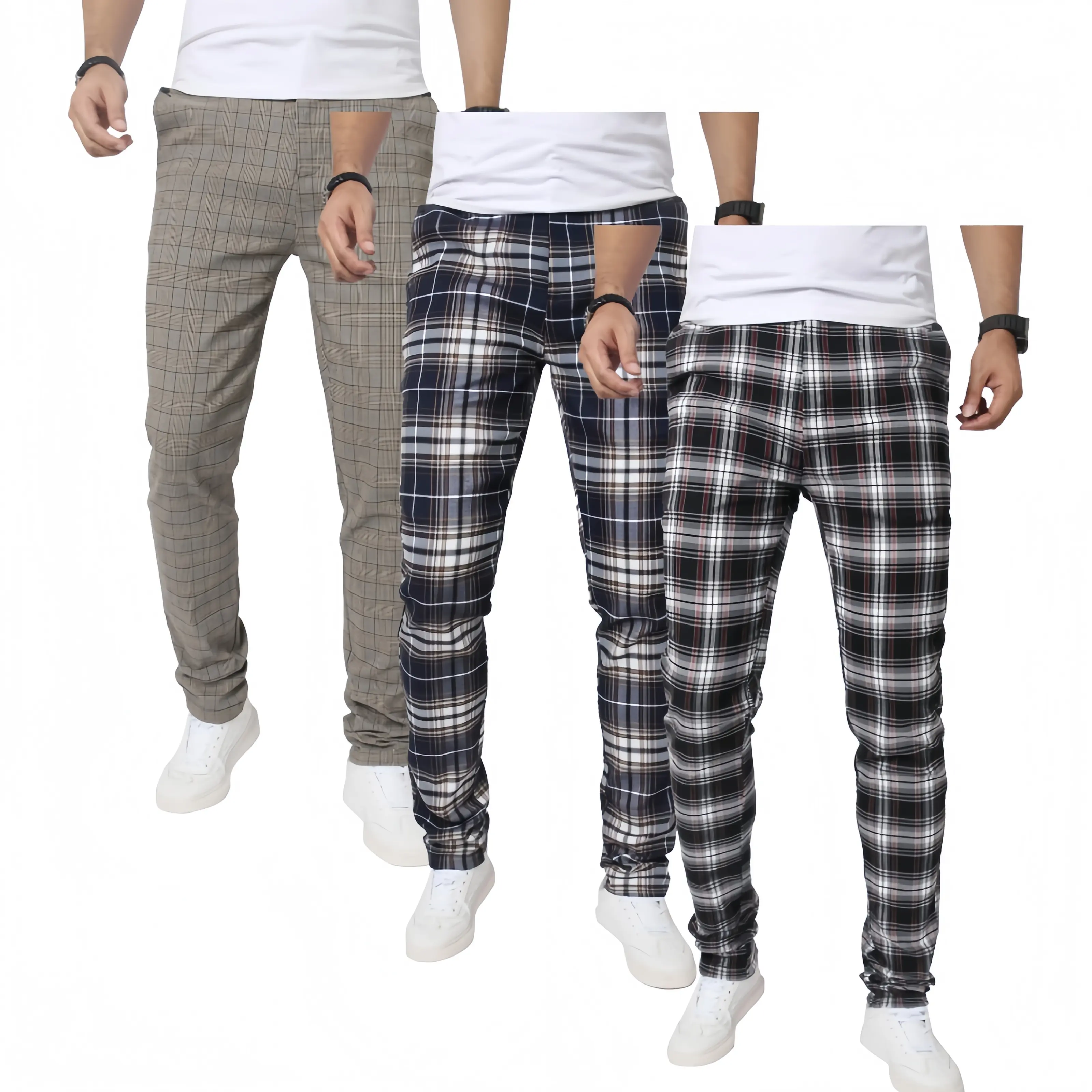 (3-Pack)Blue White-Dark Gray-Black Red