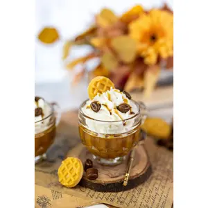 Cappuccino Candle in Espresso Cup – Scented Coffee Shop Soy Wax Candle, Handmade Aromatic Candle