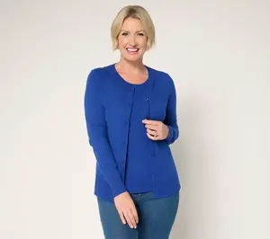 Denim & Co. Essentials Cardigan/Tank Sweater Twin Set