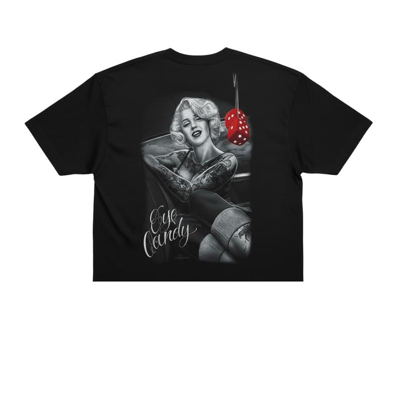 David Gonzales Art Dga Fresh Cuties Eye Candy Marilyn Monroe Ladies , Chicano Clothing, Lowrider Style, Mexican Clothign, Hoodie For Men And Women