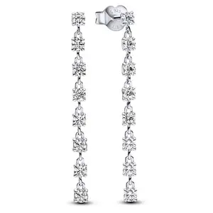 Pandora Sparkling Eight Stones Drop Earrings Sterling silver 293159C01