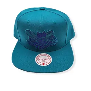 Mitchell & Ness Teal NBA Charlotte Hornets Tonal Eclipse Snapback HWC