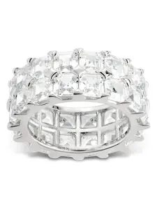 Sterling Silver Joy Emerald-Cut Eternity Band