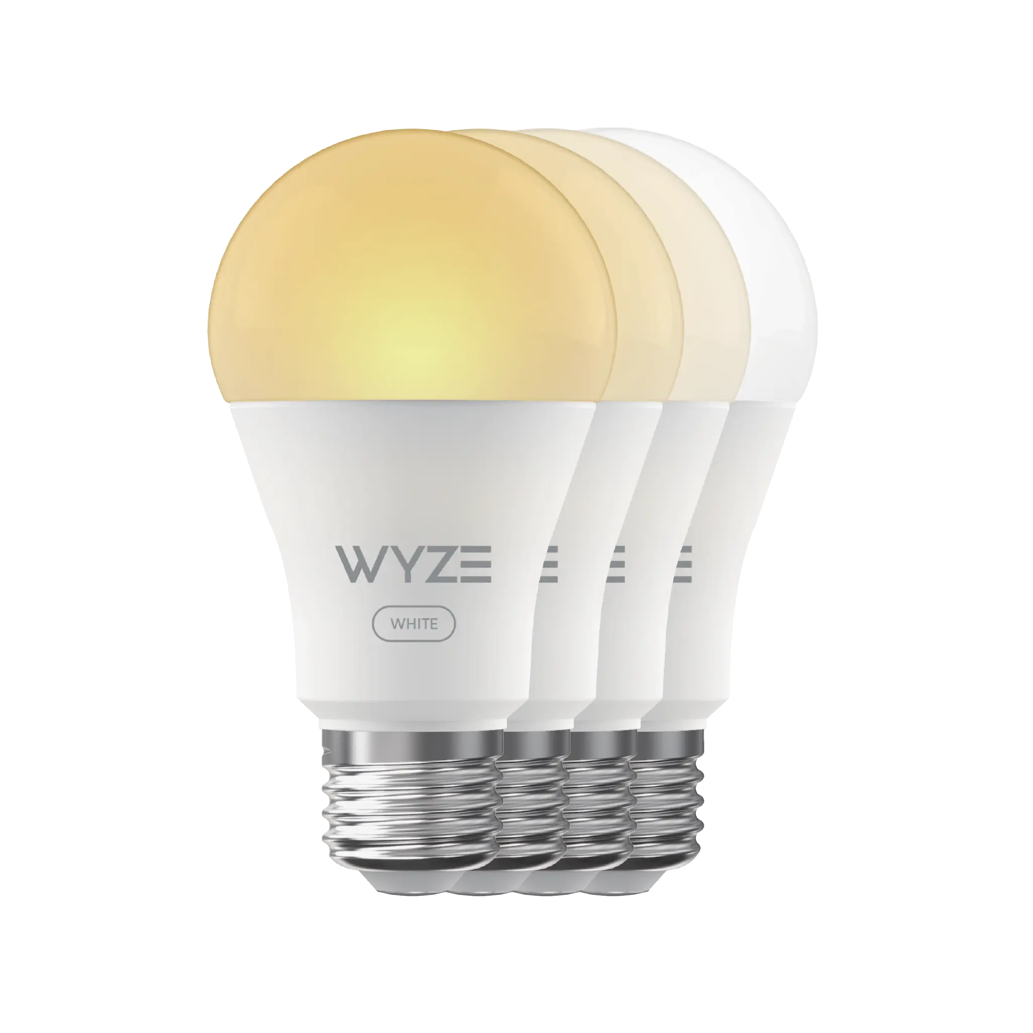 Wyze Bulb White — Smart A19 Light Bulb, 800-Lumen Brightness and 90+CRI with Tunable Warm/Cool White, Compatible with Alexa and Google Assistant