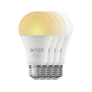 Wyze Bulb White — Smart A19 Light Bulb, 800-Lumen Brightness and 90+CRI with Tunable Warm/Cool White, Compatible with Alexa and Google Assistant