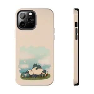 Snorlax Anime Graffiti Case Compatible with iPhone 17 16 15 14 13 12 11 8 SE XR X XS Max Pro Plus