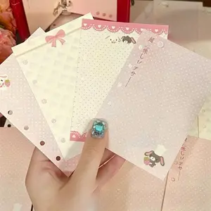 The New Pink Loose-leaf Refill Accessories High-value and Cute Heart Inner Page Inner Core Diy Hand Account Material Collage