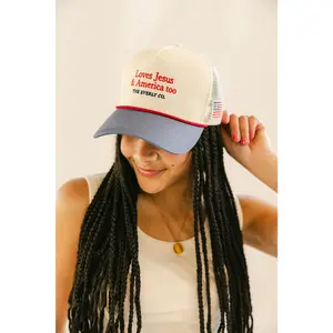 Loves Jesus & America Too Trucker Hat