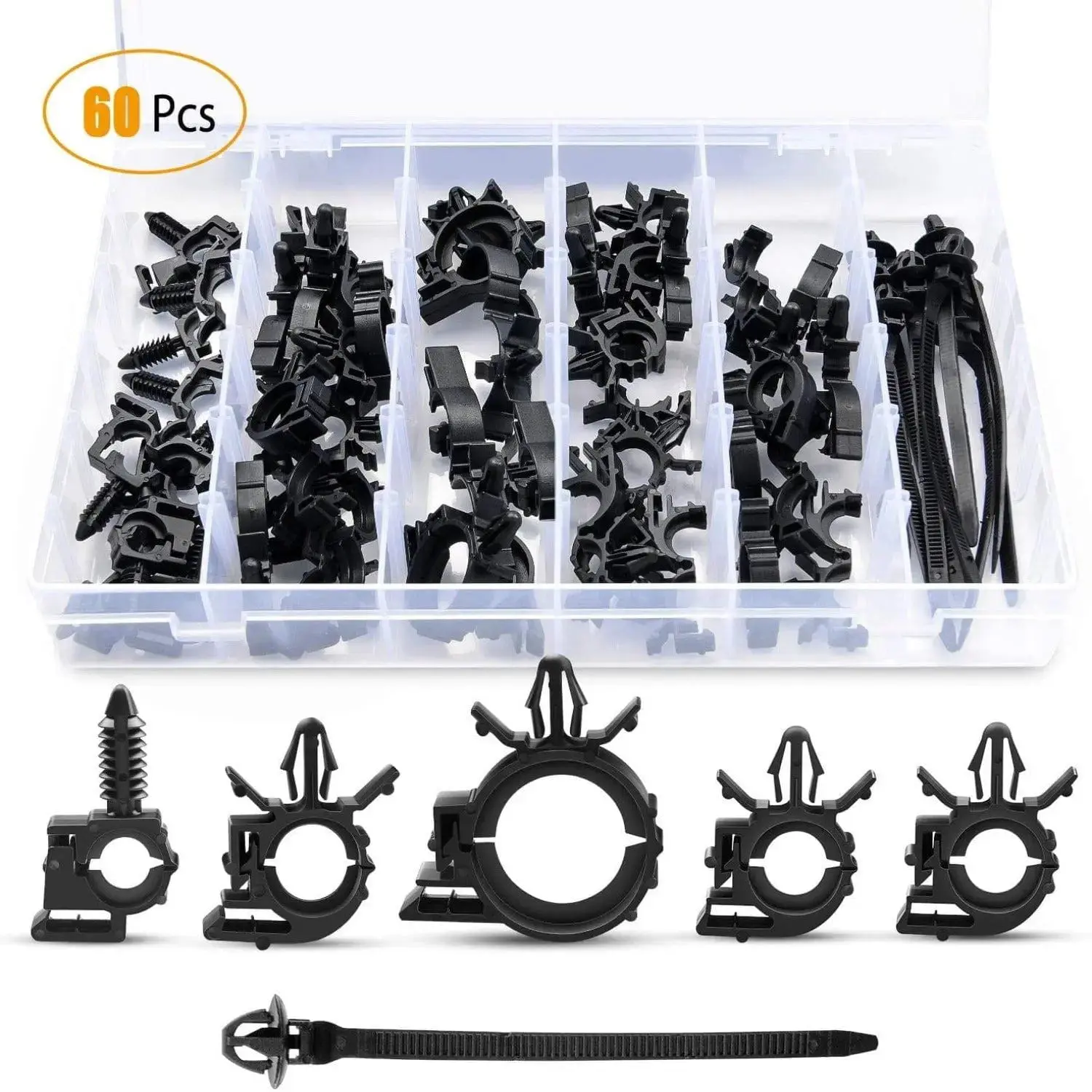 Nilight 60 Pcs Car Push Retainer Clips Kits, Car Accessories for Honda, GM, Mazda