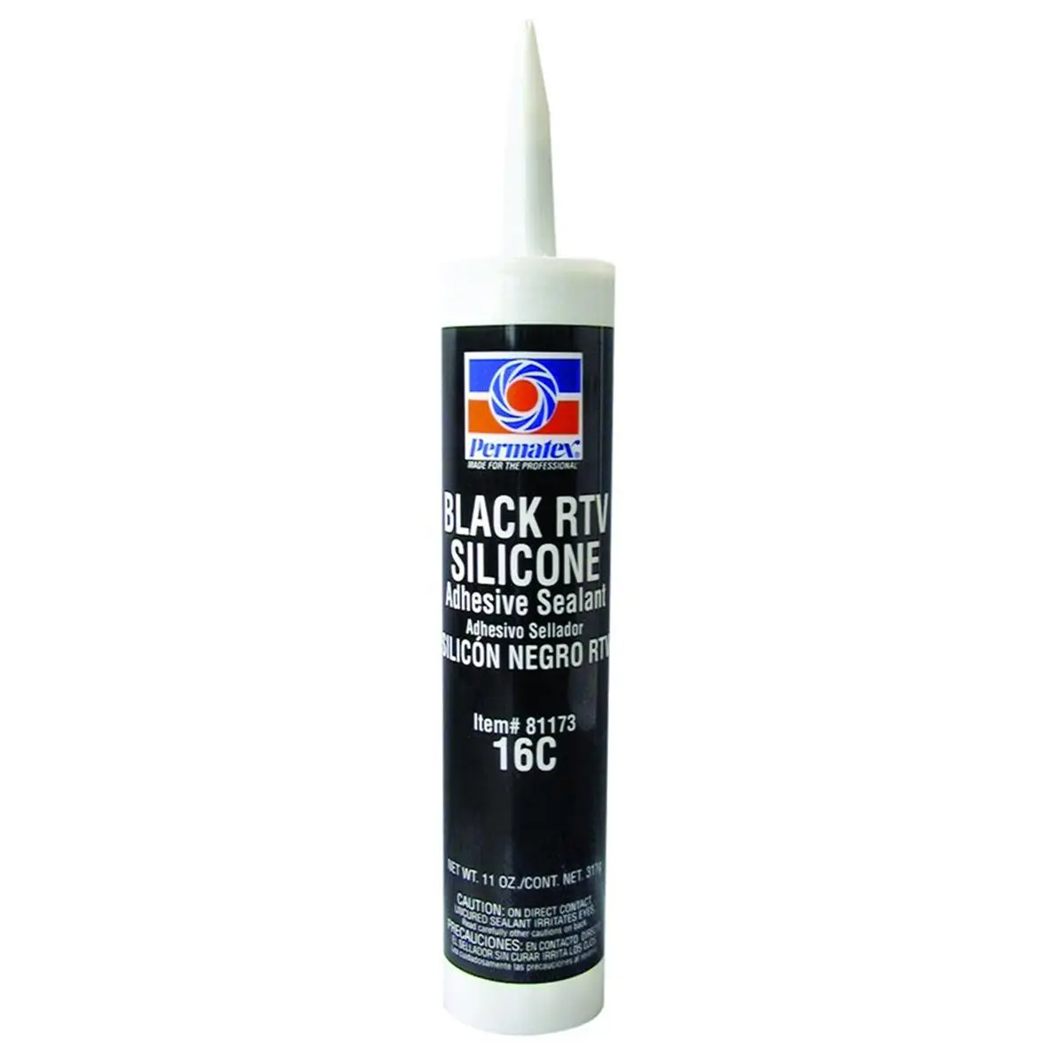 212 MAIN Permatex #16 Black Silicone Adhesive, 11oz, Long-Lasting Sealing Bonds, Multi-Surface Multi-Use Sealant for DIY Scrapbooking & Stamping Hobbies