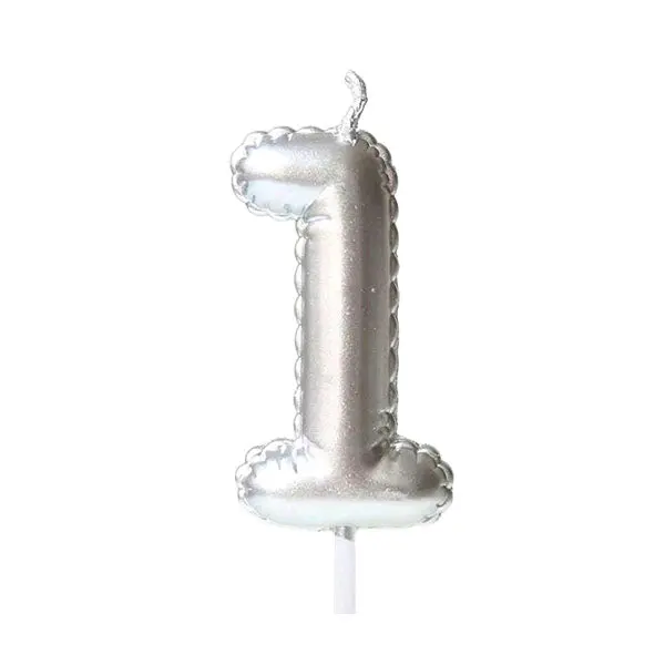 Number Balloon Shaped Birthday Candles 0-9