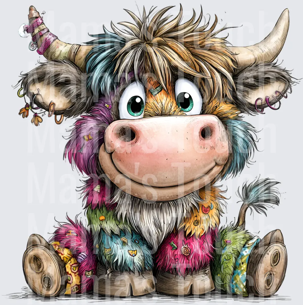 Highland colorful cow Highland colorful cow