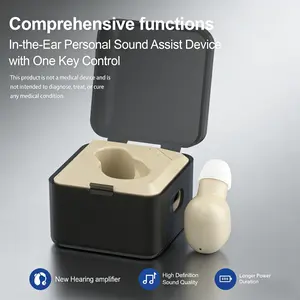 Ultra Small Mini Hearing Aids, In-Ear Comfortable Wear, Clear Sound Amplification, Discreet & Lightweight Design