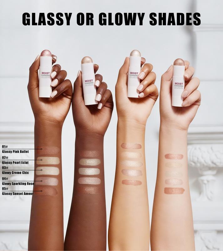 Radiant Glow Highlighting Stick - Moisturizing & Luminous Cream-Based Contouring Stick for Flawless Finish - Portable & Easy Application for Everyday Use