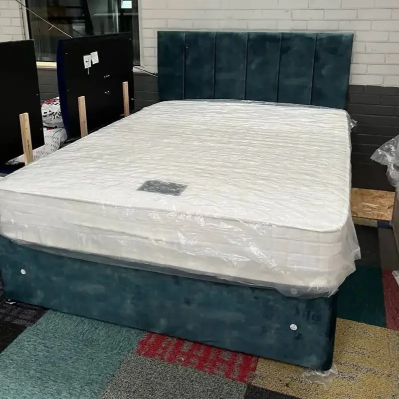 Divan bed frame with mattress