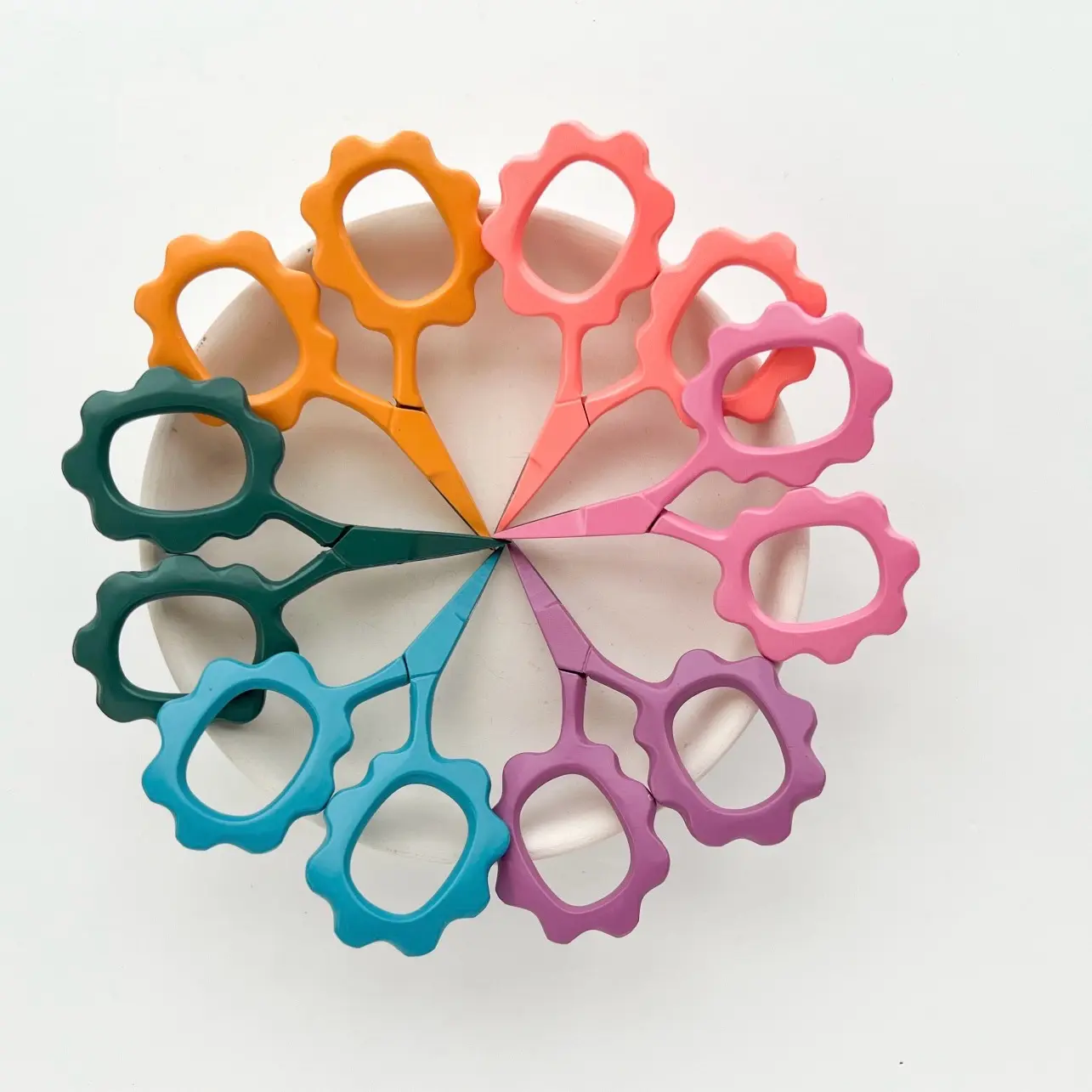 Flower Embroidery Scissors, Tiny Scissors for sewing, cross stitch, needlework, quilting, stitching, small floral colorful scissors embroidery accessory craft supply embroidery tool