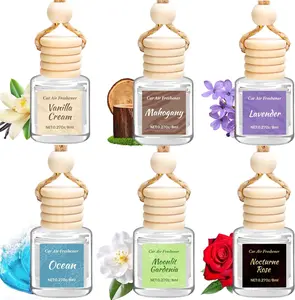 6 Pack Car Air Freshener - Valentines Day Gifts for Her, Hanging Air Freshener Essential Oil Diffuser, Romantic Car Scents Cute Auto Decor Gifts for Women/Men