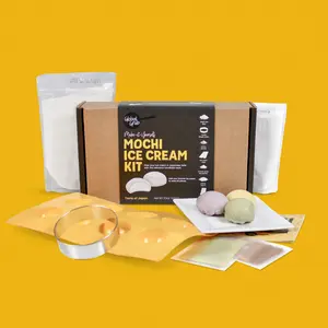 Global Grub Mochi Ice Cream Kit - Includes Sweet Rice Flour, Potato Starch, and Ice Cream Mold