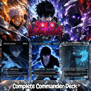 Solo Leveling MTG Proxy Deck | 100 Card EDH Commander | Anime Dragon Tribal Proxy Deck | Premium Custom Commander Cards-Proxy EDH
