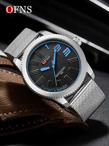OFNS Fashion Business Men's Watch Waterproof Quartz Men's Watch Casual Analog Watch
