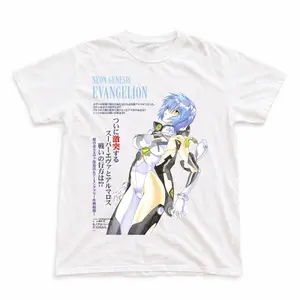 Gildan Men's and Women's T-Shirt, Vintage Evangelion Graphic Tee, Ayanami Rei T-Shirt, Retro Aesthetic Shirt, Unisex Gift Manga Anime Shirt, Gothic Grunge Y2K Emo Scene Amity Affliction Style Clothes Menswear Womenswear Streetwear