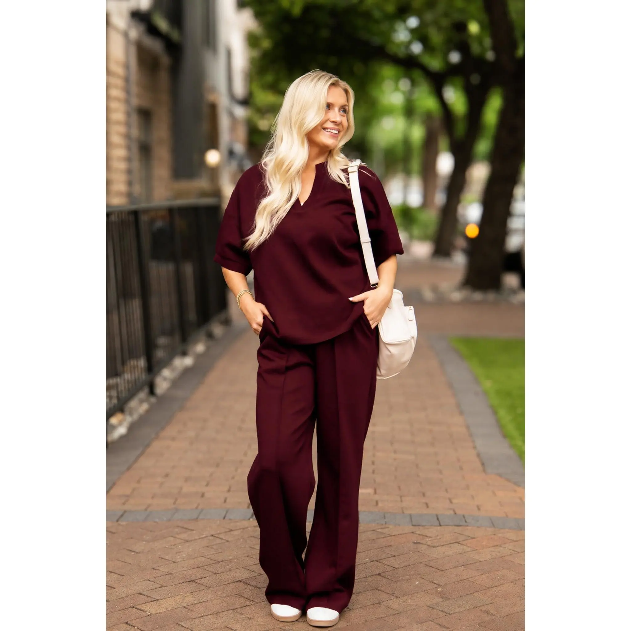 Butter Soft Pants, Maroon