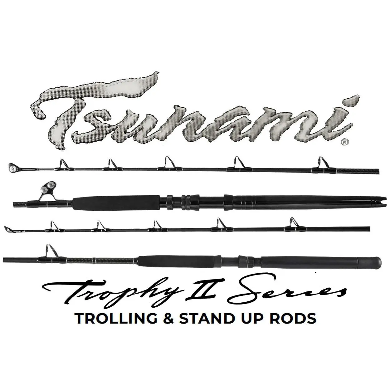 Tsunami Trophy Series II Stand Up and Trolling Rods