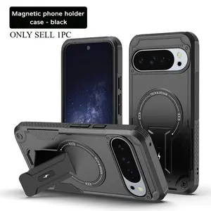 Armor Magnetic Stand Case Casing For Google Pixel 10 9 10Pro 9Pro 9Pro XL 10Pro XL For Magsafe Wireless Charging Rugged Shockproof Phone Cover