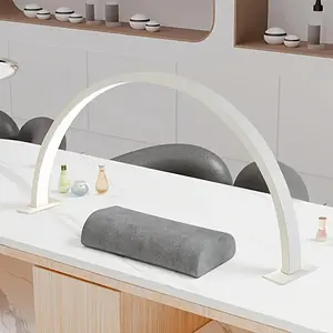 LED Nail Lamp, USB Powered Nail Lamp, Portable Half Moon Shaped Lights for Nail Desk, Beauty Salon Work Light, Lighting, Adjustable Desk Light