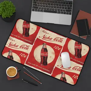 Fallout Wasteland Desk Mat - Premium Neoprene with Anti Slip Backing - Nuka Cola