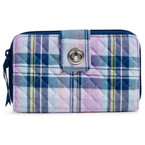 Vera Bradley Printed Cotton RFID Turn Lock Wallt