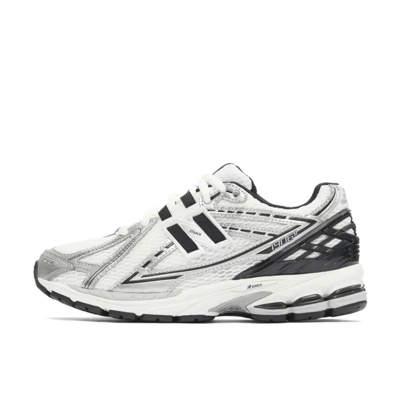 Men’s New Balance 1906R Retro Silver Black Rubber Athletic Sports Shoes - Classic Heritage, Silver Upper, True To Size, Solid, Comfortable Daily Casual Walking Sneakers