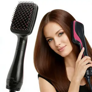 2026 Hair Dryer Brush Blow Dryer Brush in One, 3 in 1 One Step Hair Dryer and Styler, Negative Ion Hair Straightener Hot Air Styling Tool for Straightening Drying Smoothing