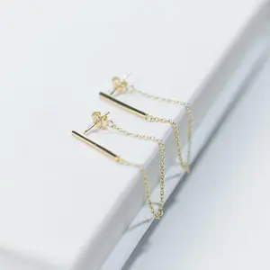 Bar Chain Earring